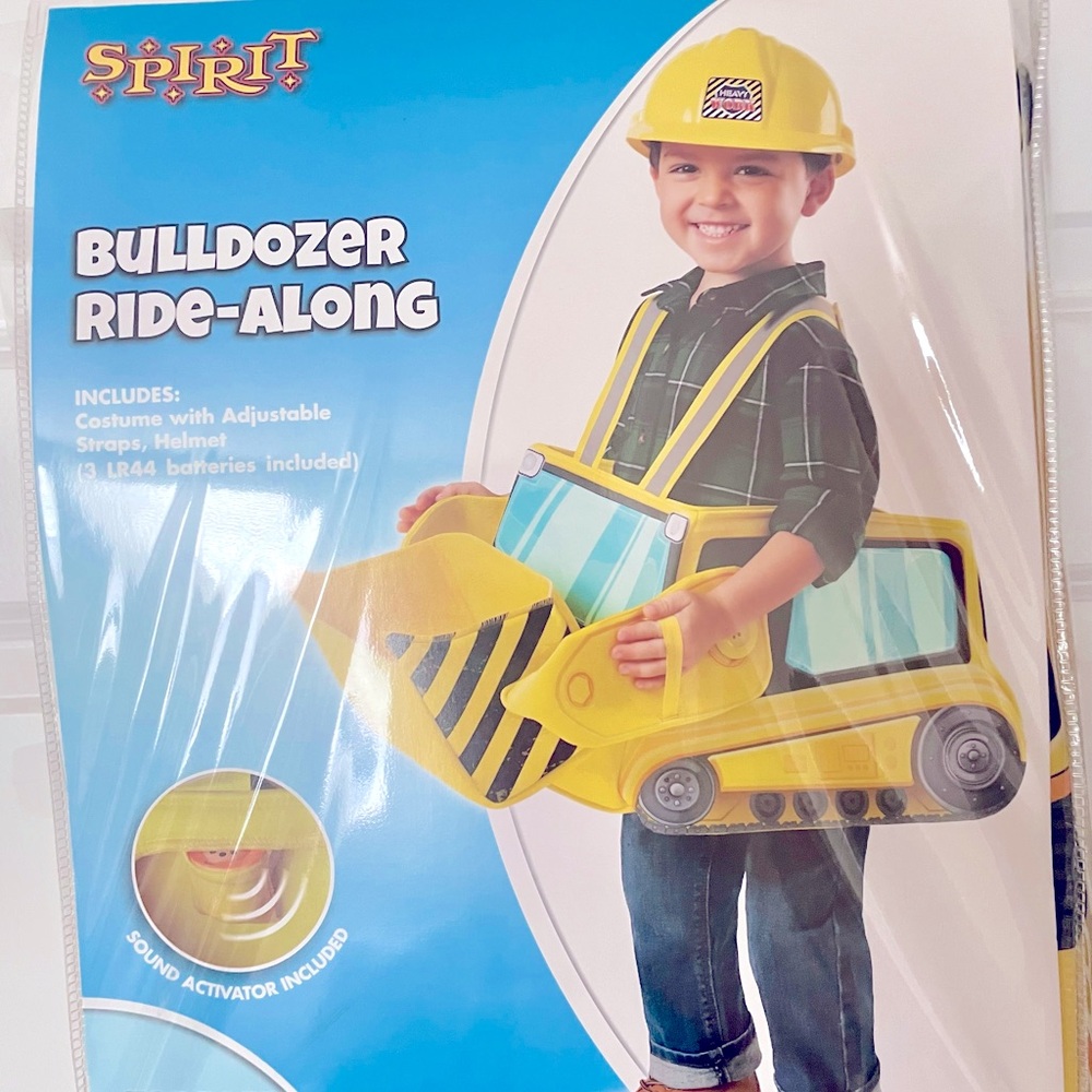 Toddler bulldozer costume